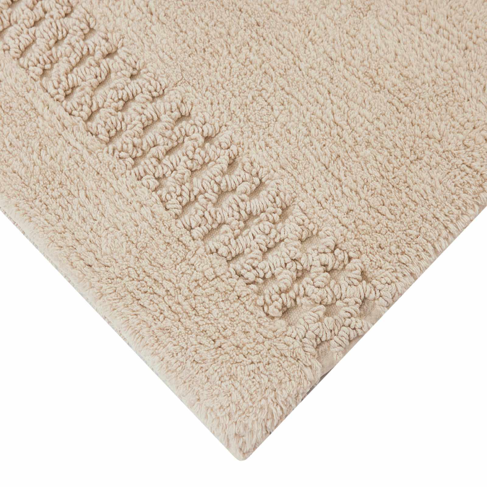 Reversible Tan Bath Rug, 17x24