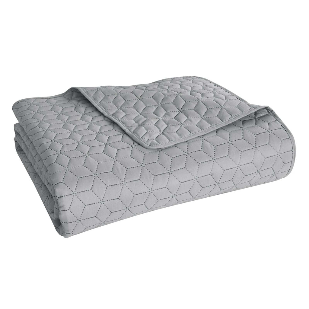 Grey Geometric Pinsonic Quilt