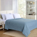 Blue Geometric Pinsonic Quilt, Full/Queen