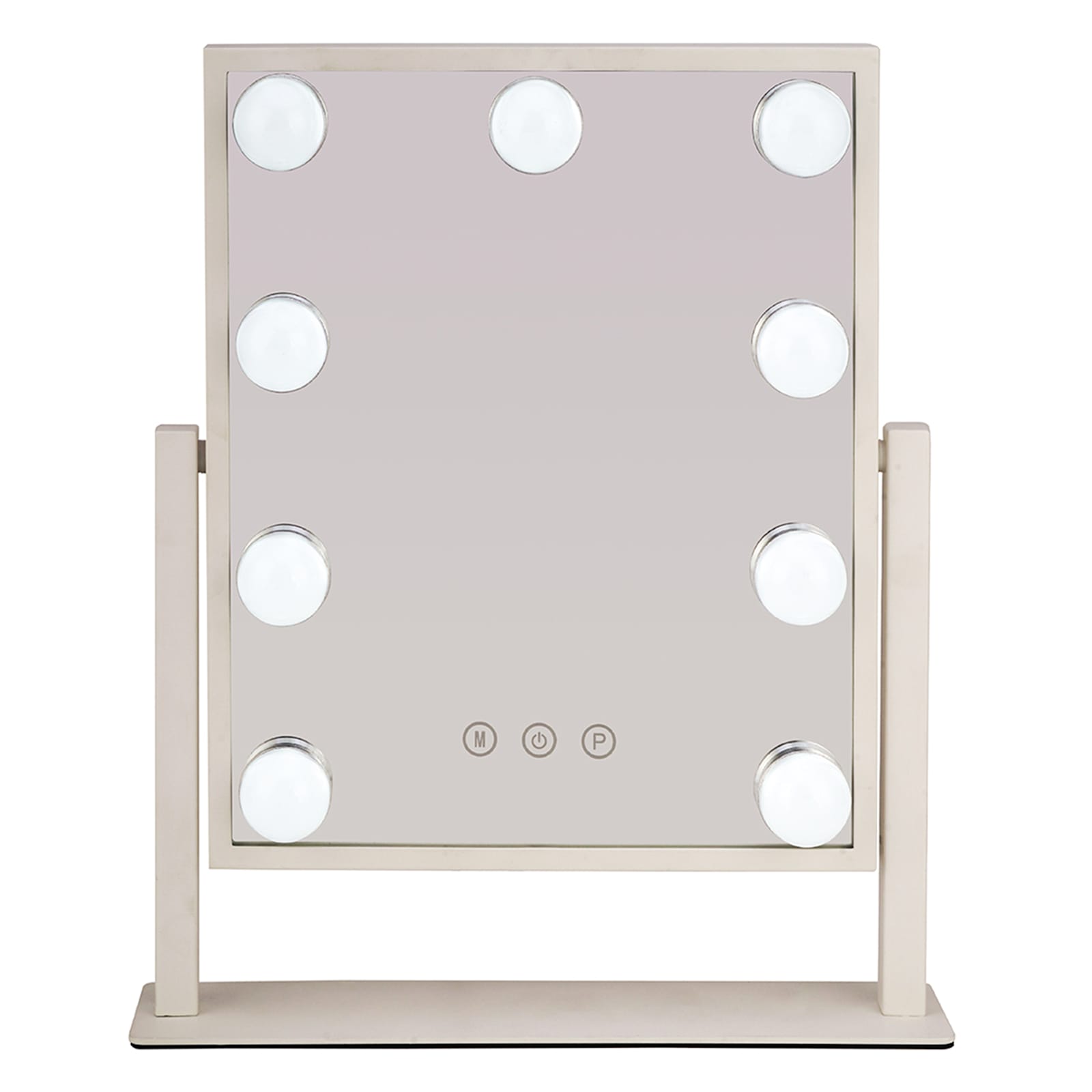 White LED Light Standing Mirror, 16"