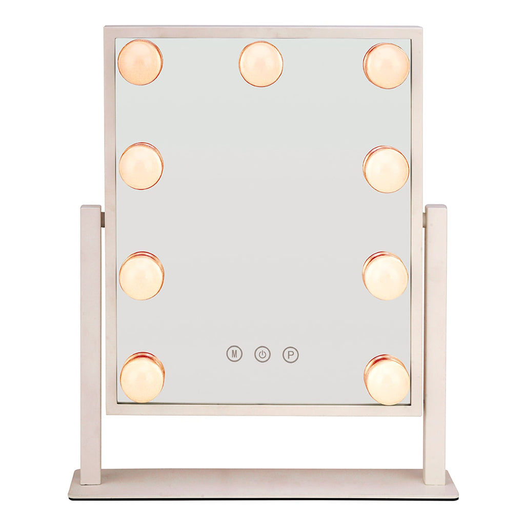 White LED Light Standing Mirror, 16"