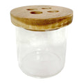 Howell Acacia Wood & Glass Toothbrush Holder