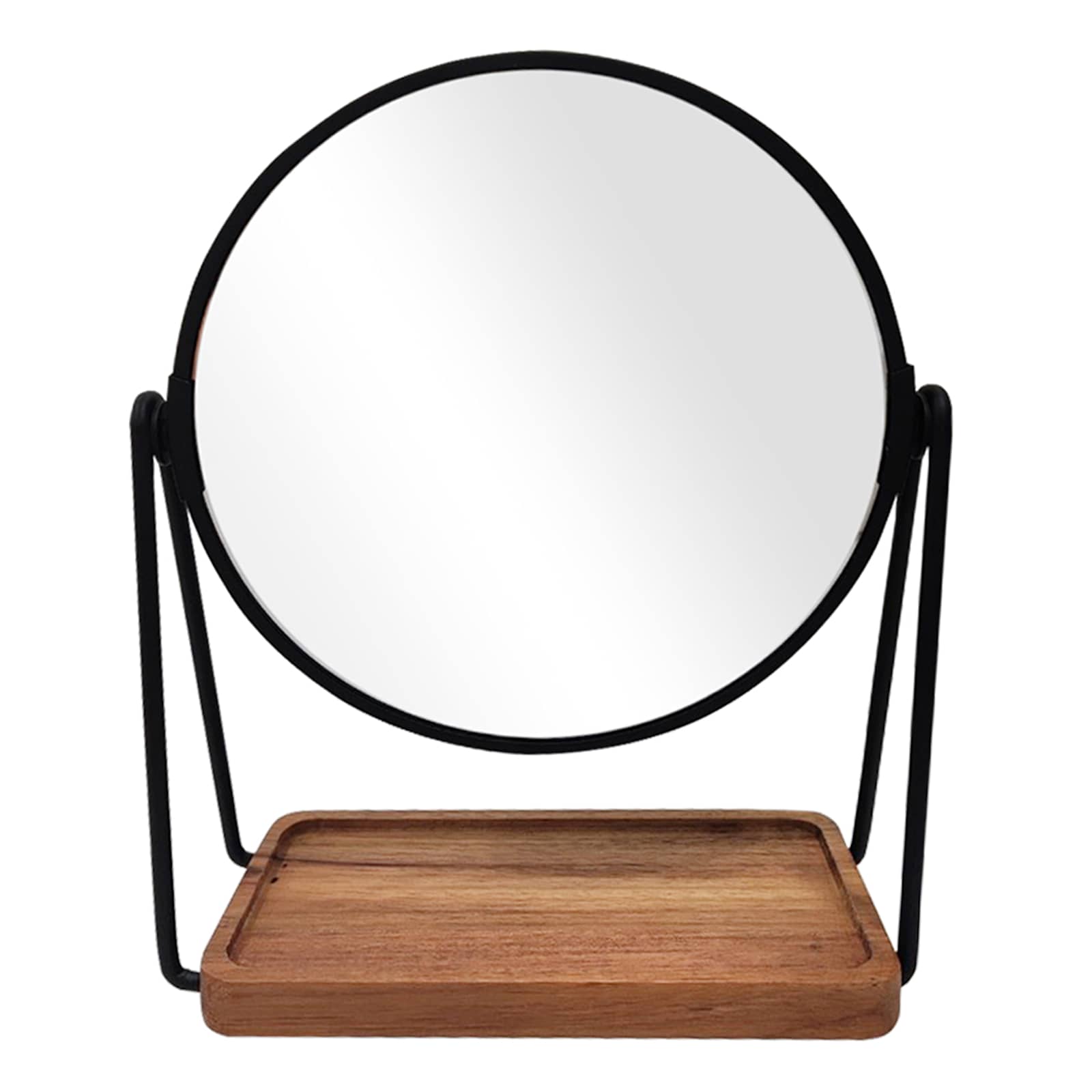 Howell Wood & Glass Round Counter Mirror