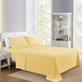 4-Piece Sunlight Yellow Super Soft Microfiber Sheet Set, King