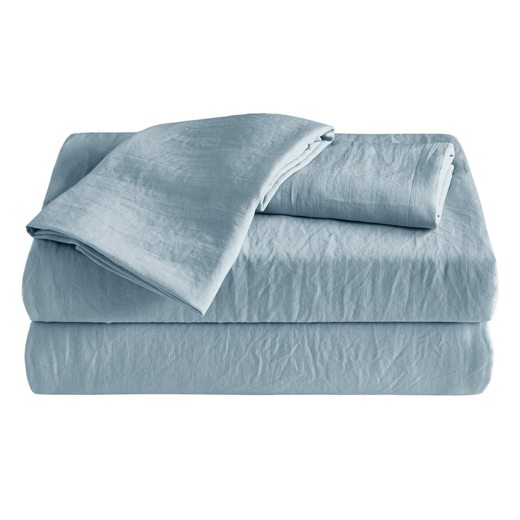 4-Piece Dusty Blue Super Soft Microfiber Sheet Set, King