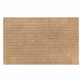 Tan Striped High-Low Bath Rug, 20x30