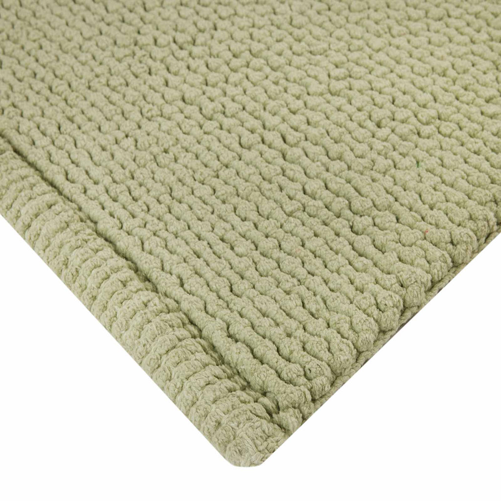 Sage Braided Cotton Bath Rug, 17x24