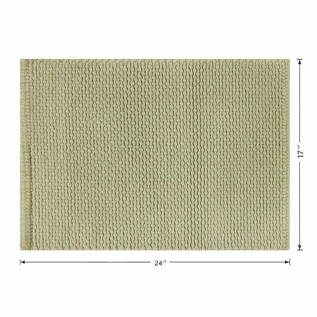 Sage Braided Cotton Bath Rug, 17x24