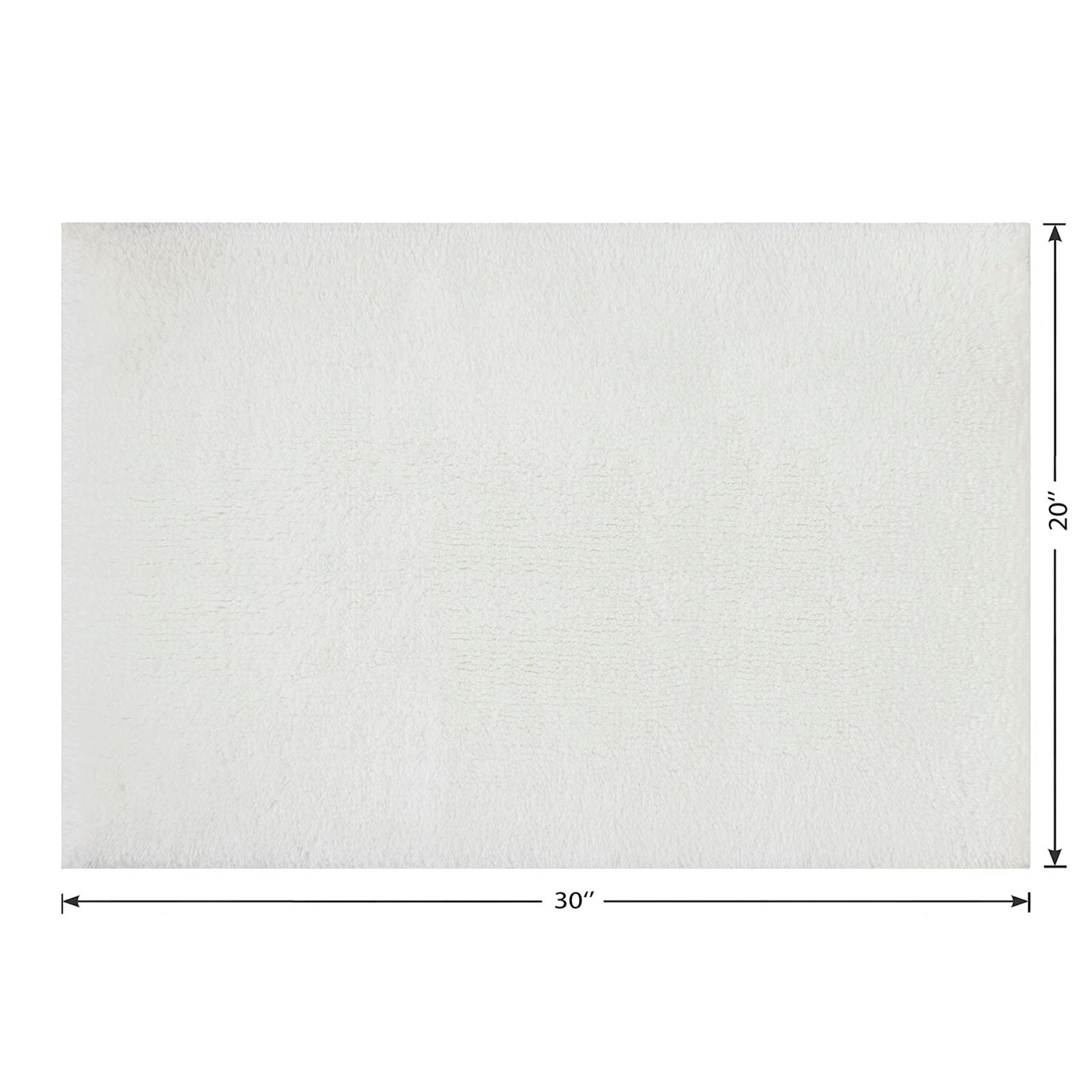 White Primasoft Plus Bath Rug, 20x30