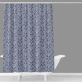 Blue Pomegranate Floral Shower Curtain, 72"