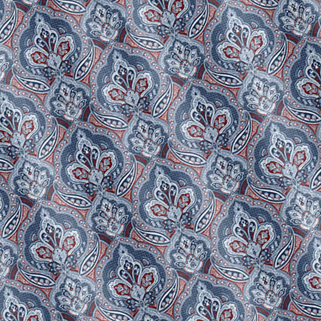 Blue Pomegranate Floral Shower Curtain, 72"