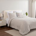 Light Grey Soft Knit Jersey Single Comforter
