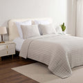 Light Grey Soft Knit Jersey Quilt, Twin/Twin XL