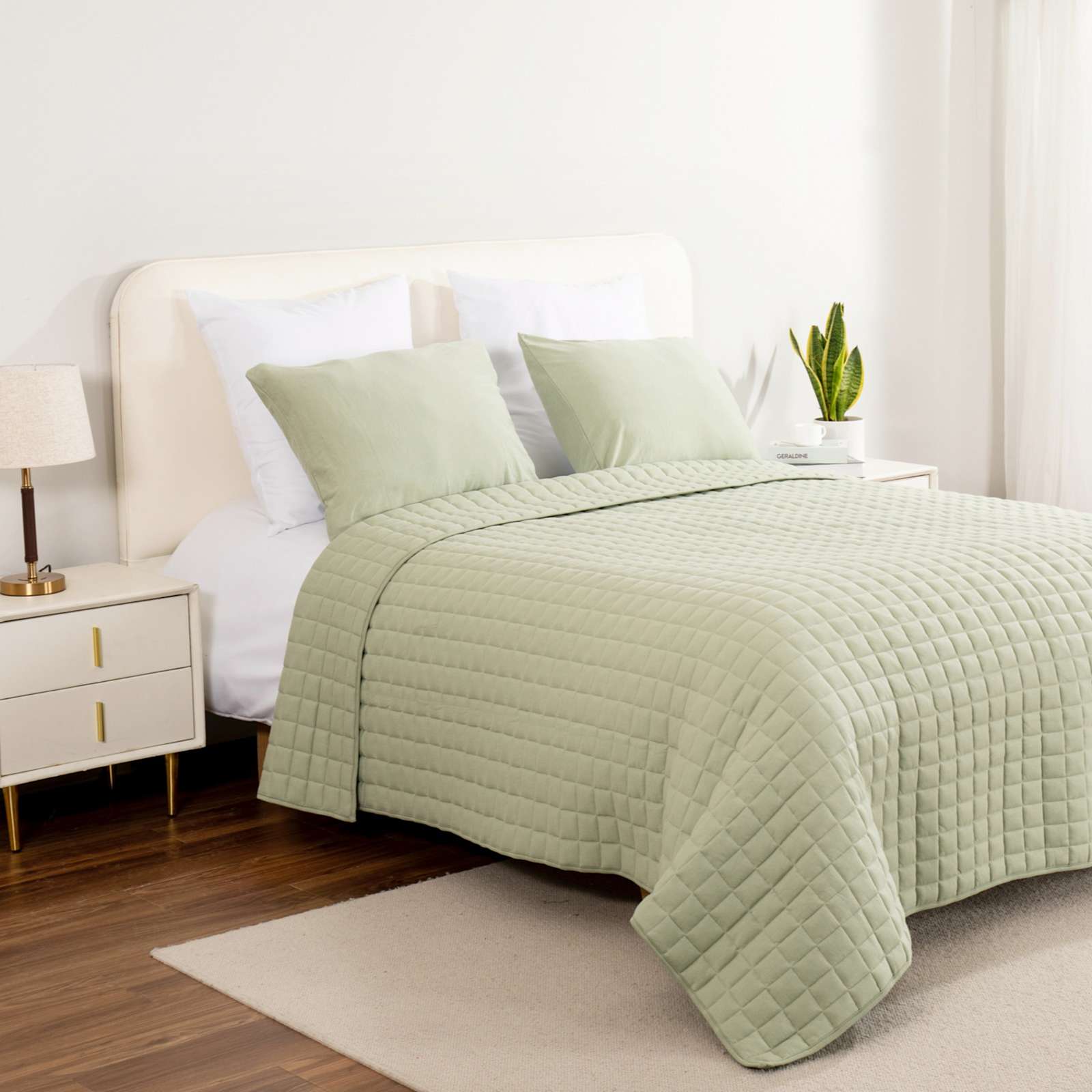 Green Soft Knit Jersey Quilt