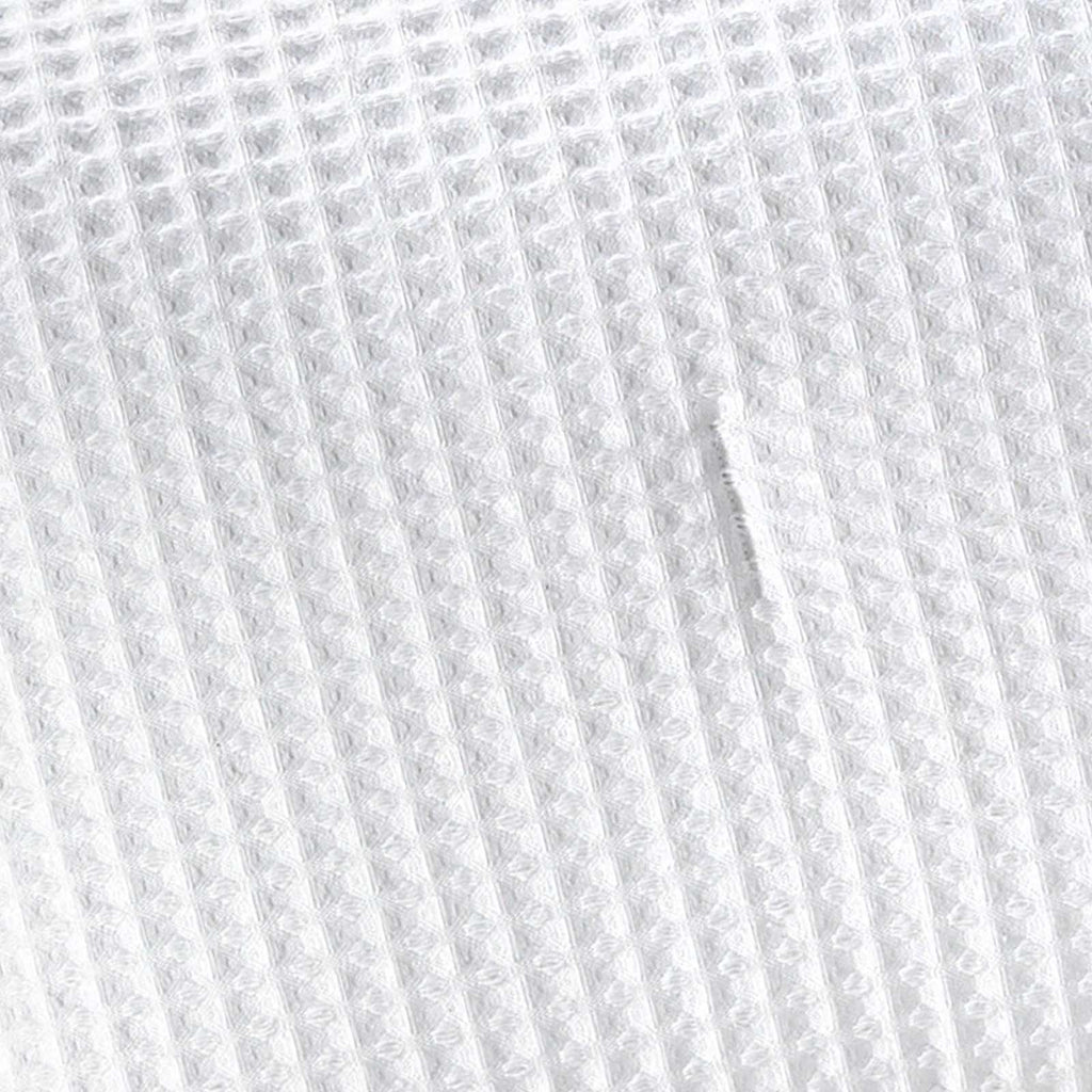 3-Piece White Cotton Waffle Quilt Set, King