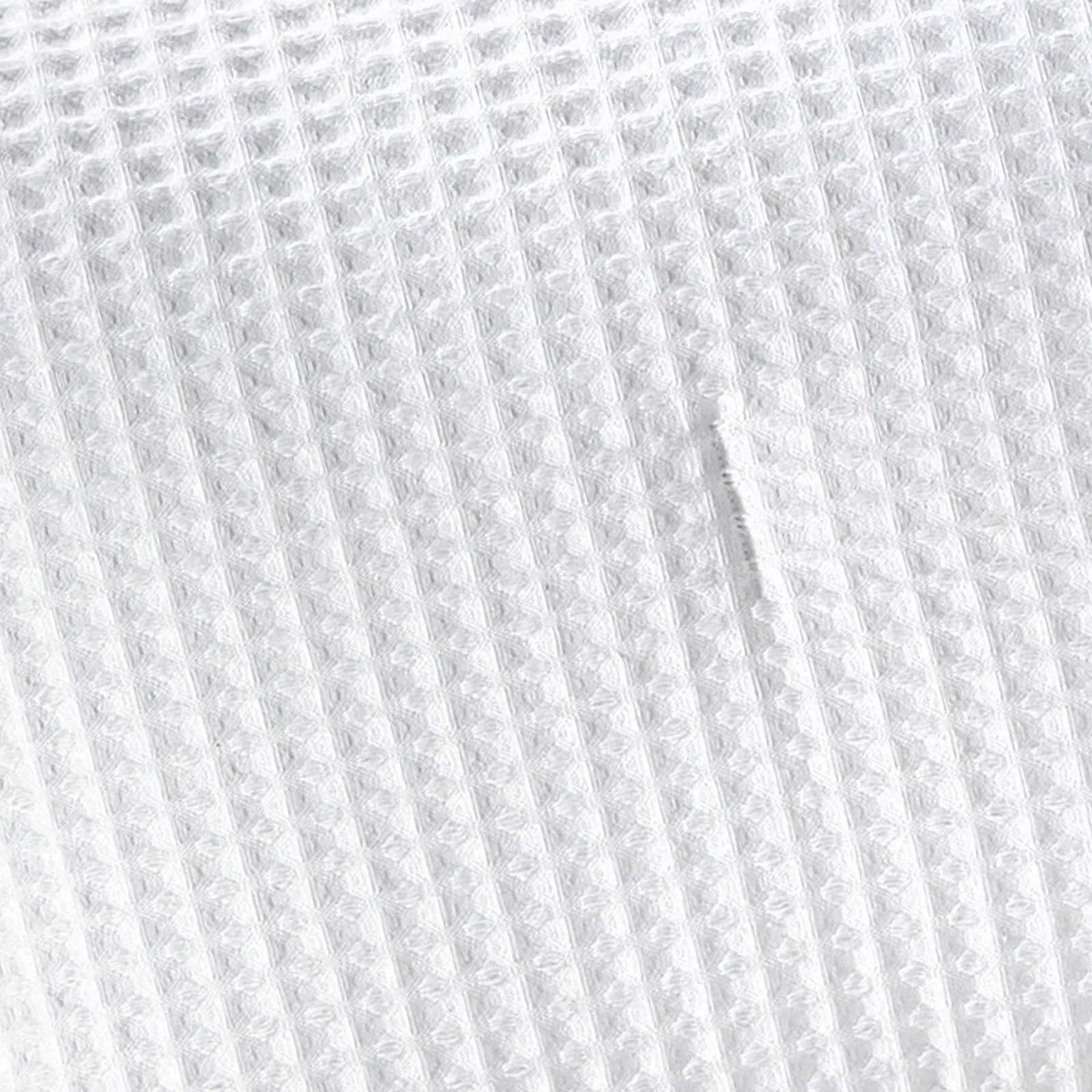 3-Piece White Cotton Waffle Quilt Set, King