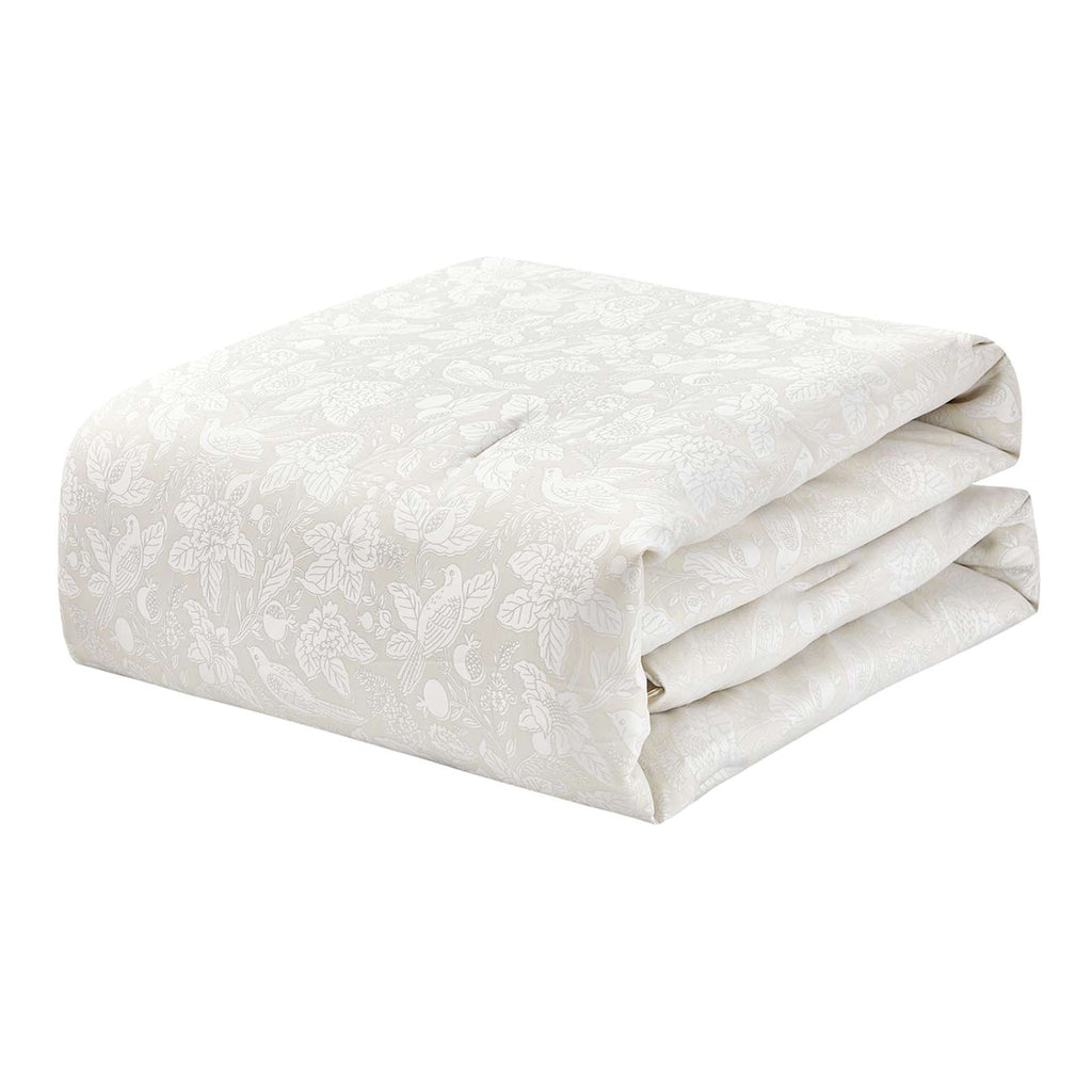 5-Piece Songbird Tonal Jacquard Comforter Set, Full/Queen