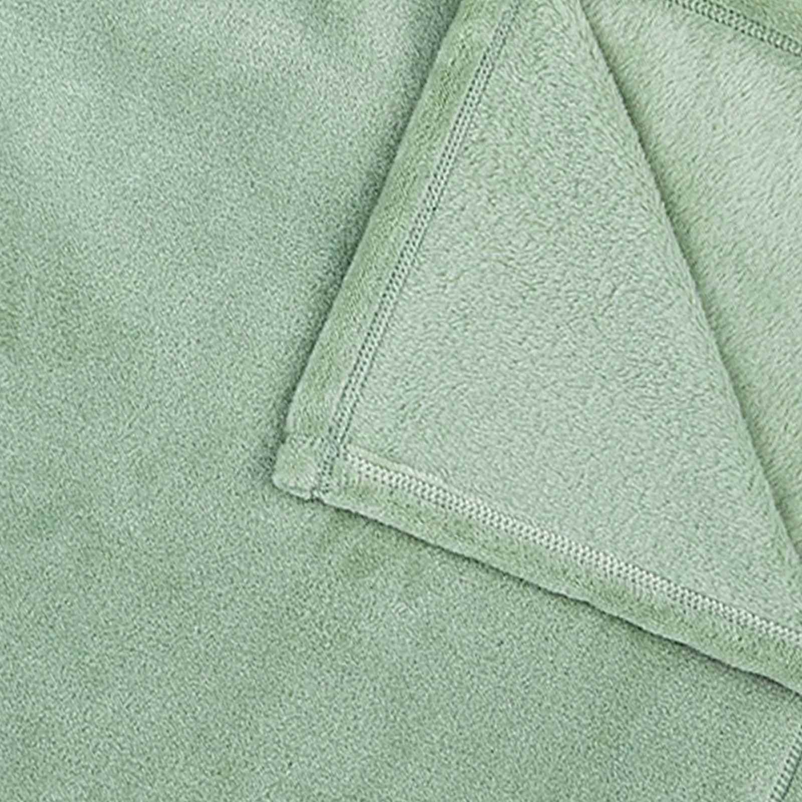 Sage Green Plush Bed Blanket