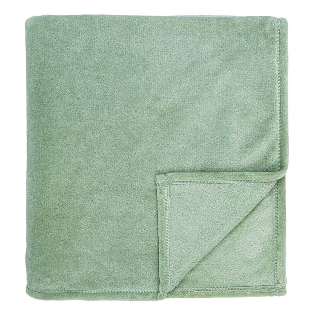 Sage Green Plush Bed Blanket