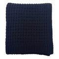 Black Chenille Knit Throw Blanket, 50x60