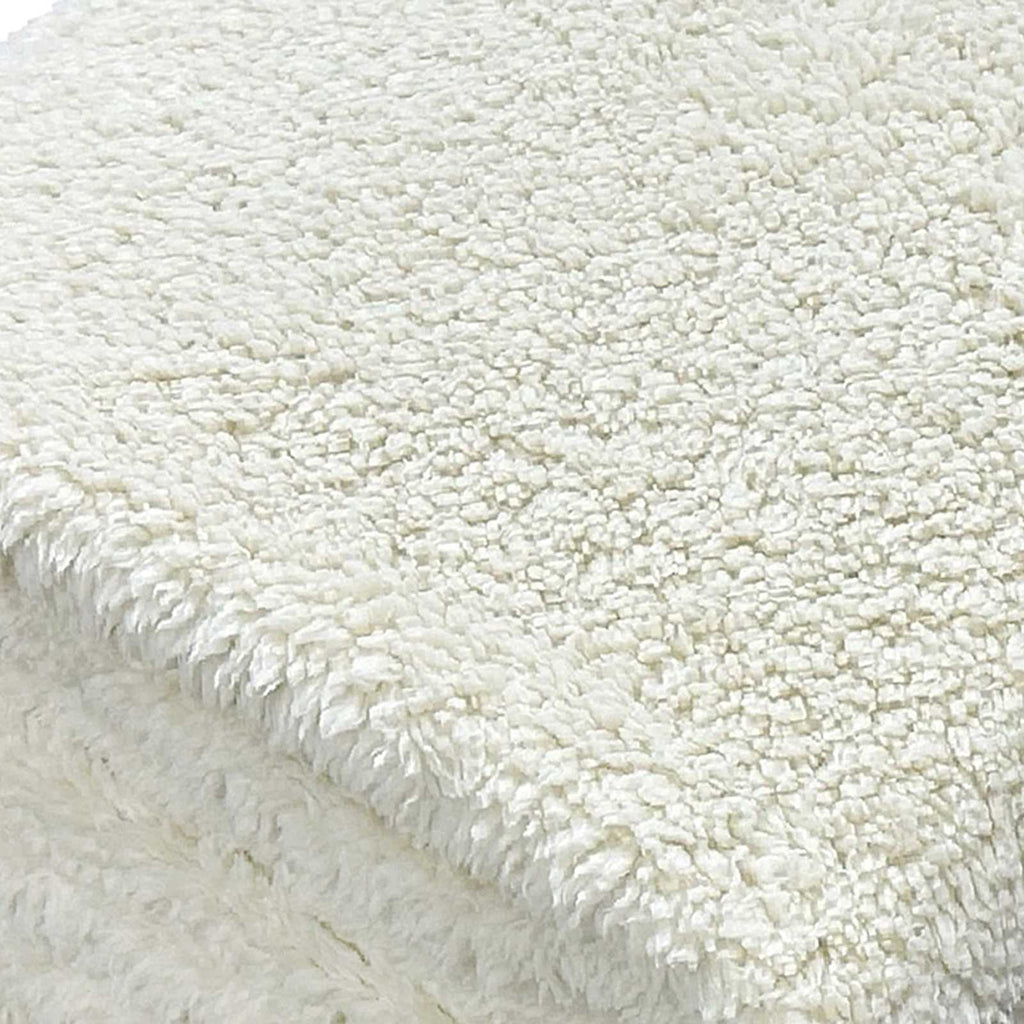 Natural Sherpa Throw Blanket, 50x60