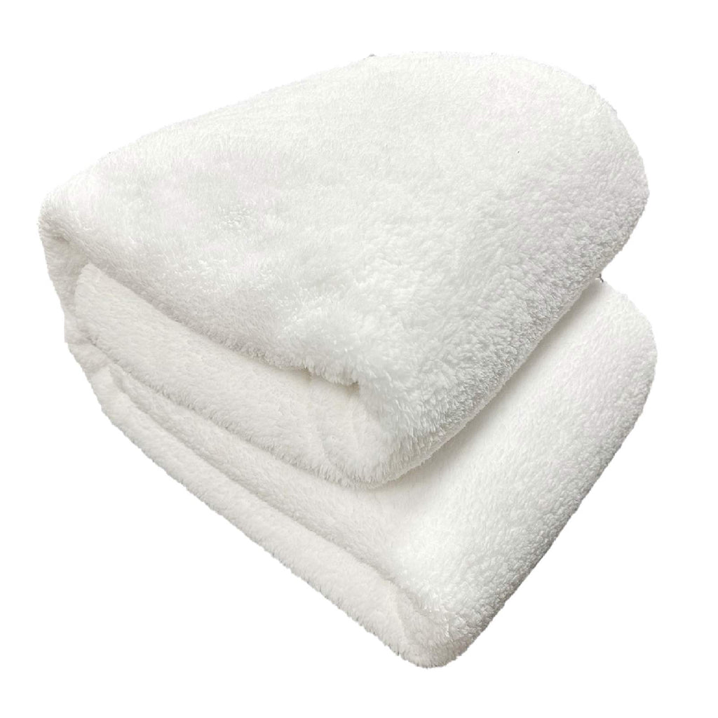 White Sherpa Bed Blanket, King