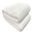 White Sherpa Bed Blanket, King