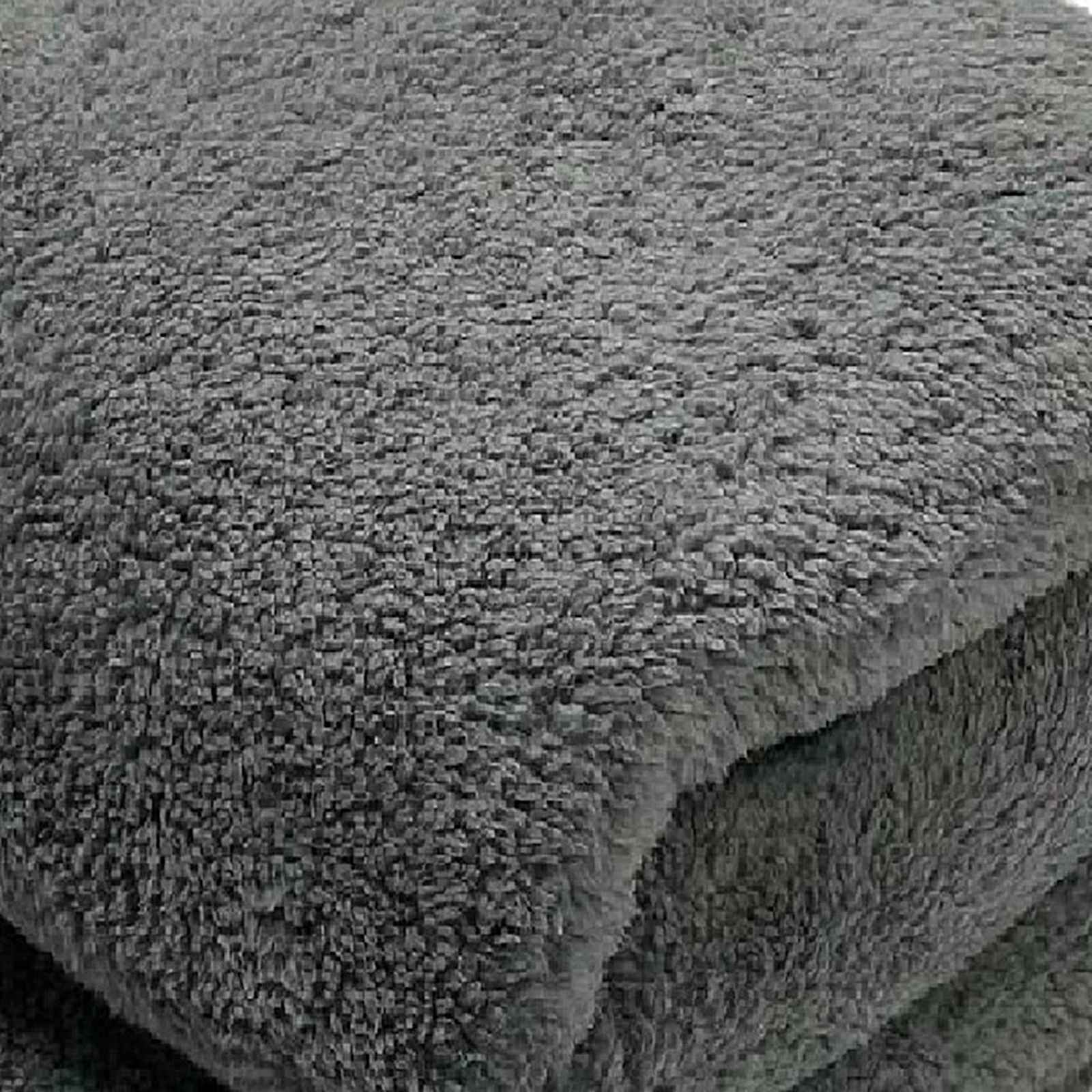 Dark Grey Sherpa Bed Blanket