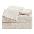 4-Piece Leopard Print Cooling Microfiber Sheet Set, Queen