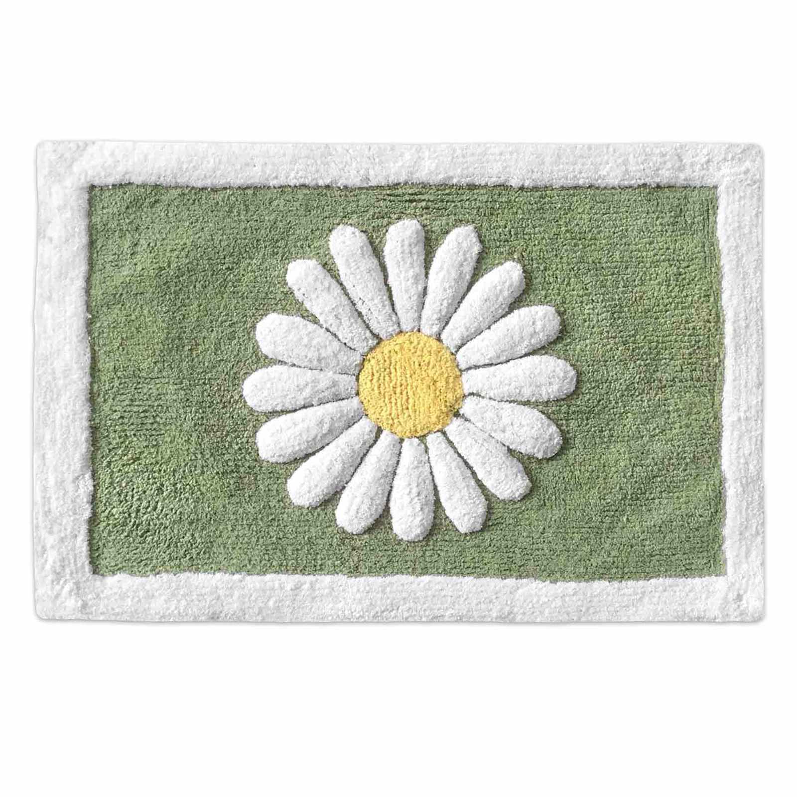 Sage Dandelion Tufted Bath Rug, 20x30