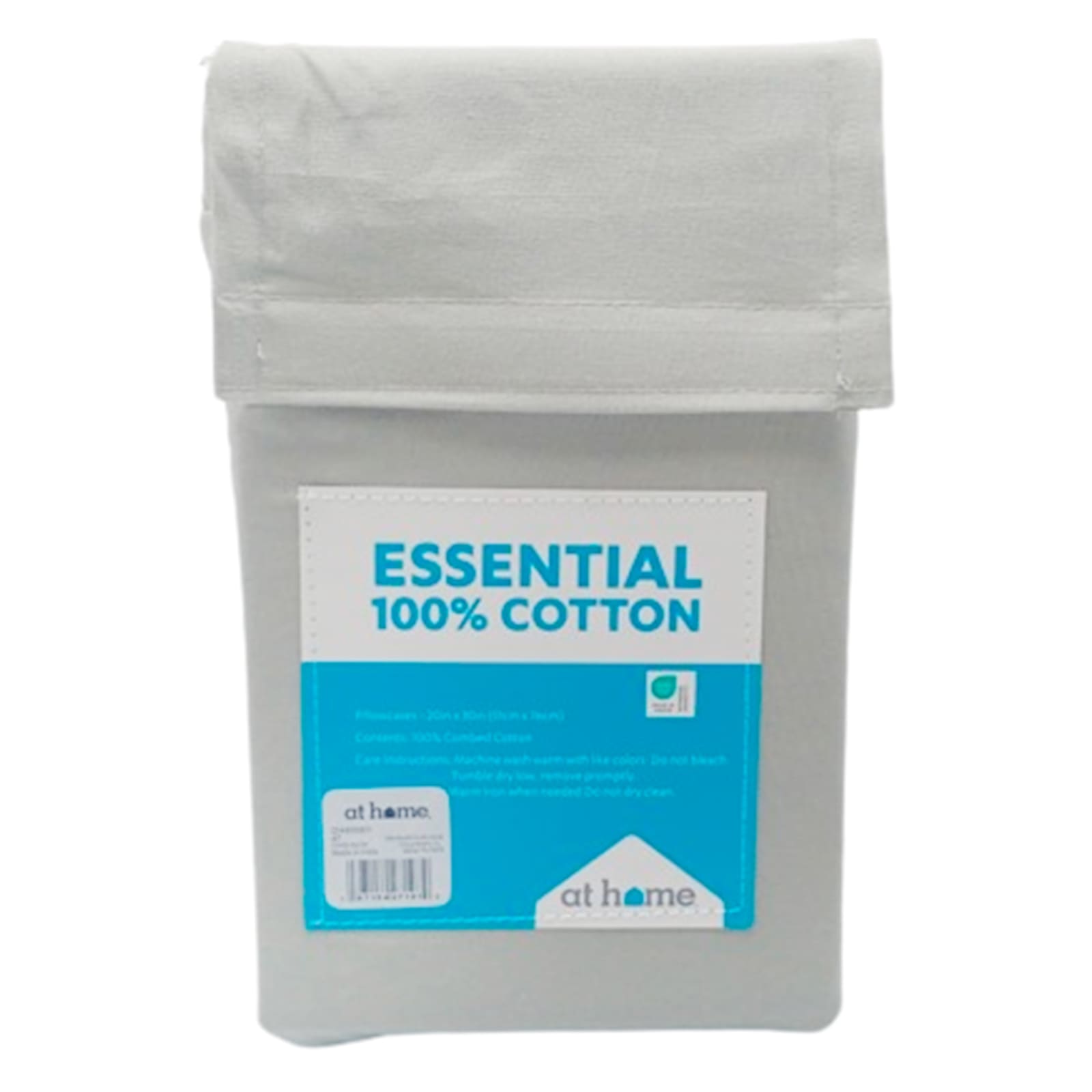 Grey 200 Thread Count Brushed Cotton Pillowcase Set