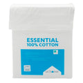 4-Piece White 200 Thread Count Brushed Cotton Sheet Set