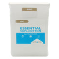 White 200 Thread Count Brushed Cotton Pillowcase Set