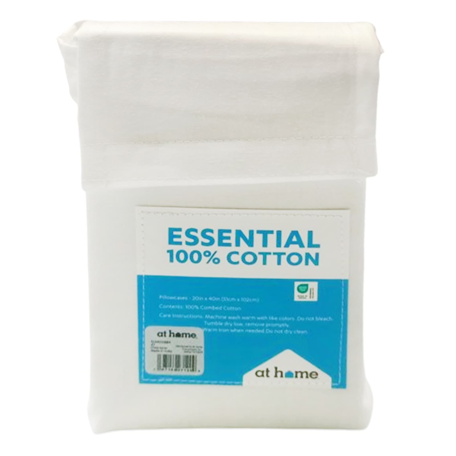 White 200 Thread Count Brushed Cotton Pillowcase Set