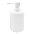 Soho White Soft Touch Ceramic Soap Dispenser, 6.8"