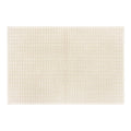 Ivory Waffle Antimicrobial Cotton Bath Rug, 20x30