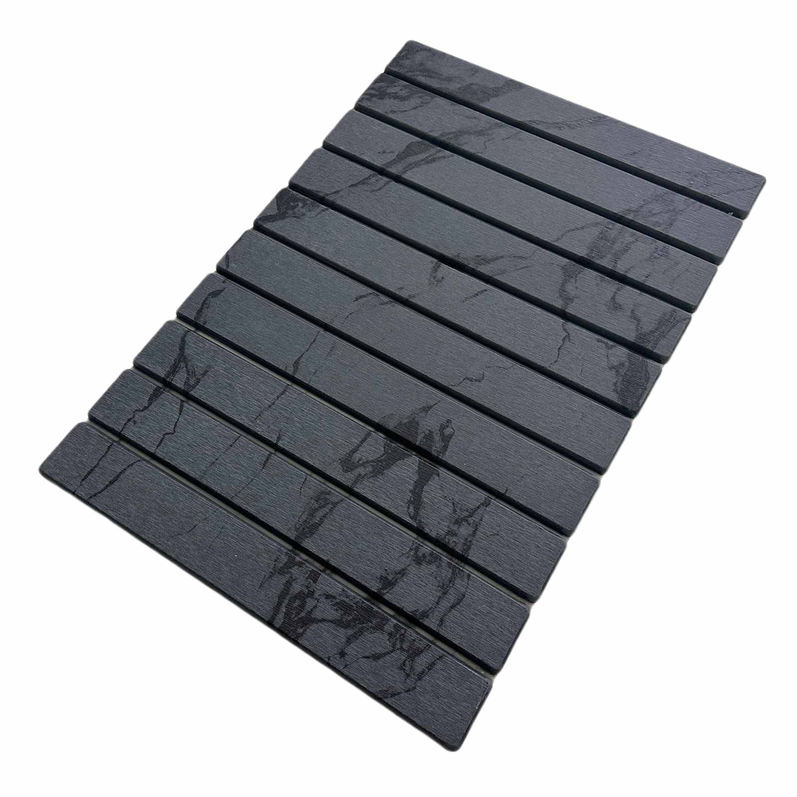 Charcoal Diatomite Stone Bath Mat, 23x15