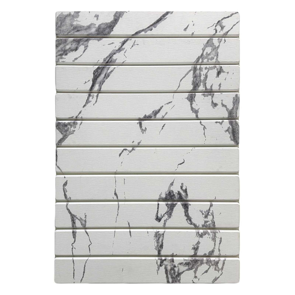 White Diatomite Stone Bath Mat, 23x15