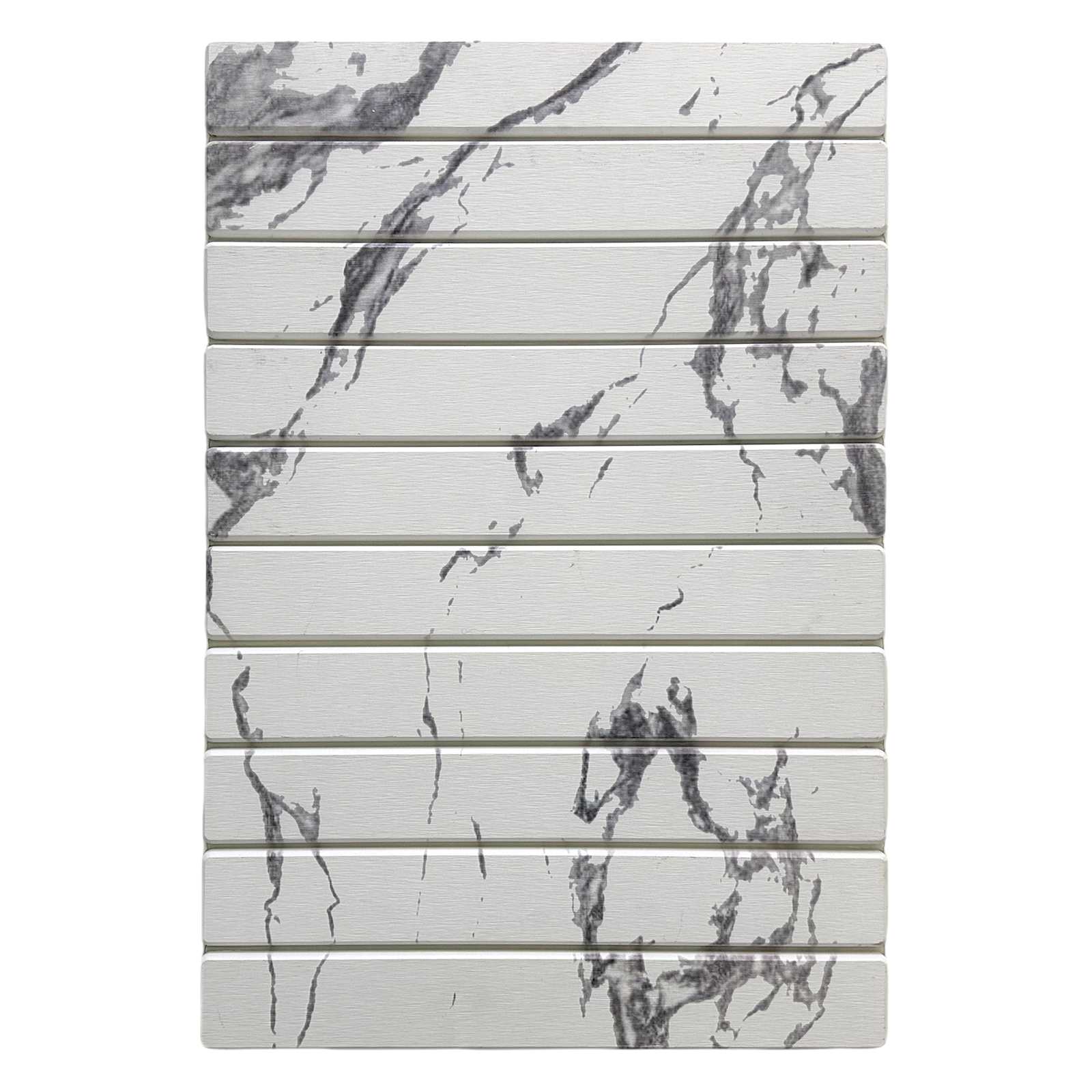 White Diatomite Stone Bath Mat, 23x15