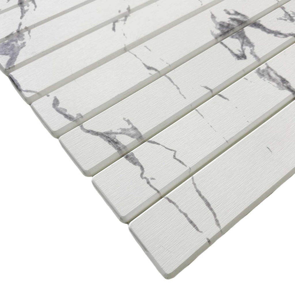White Diatomite Stone Bath Mat, 23x15