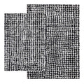2-Piece Georgia Grey Bath Rug Set, 20x30/17x24