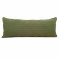 Kleo Olive Green Striped Slub Throw Pillow, 14x36