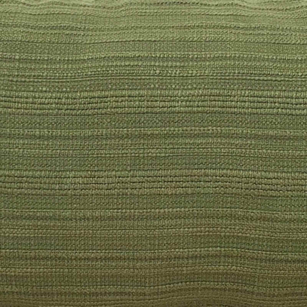 Kleo Olive Green Striped Slub Throw Pillow, 14x36