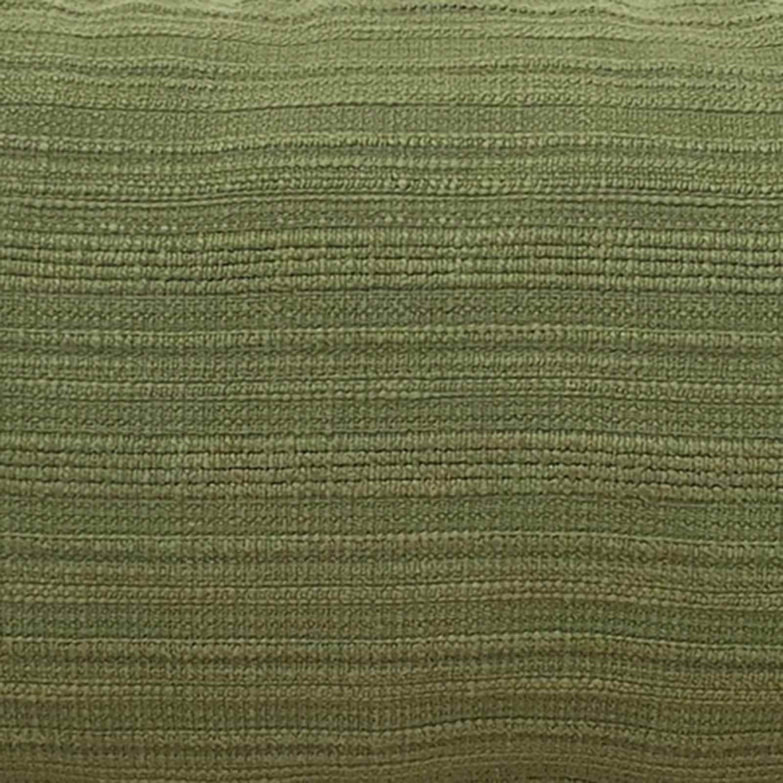 Kleo Olive Green Striped Slub Throw Pillow, 14x36