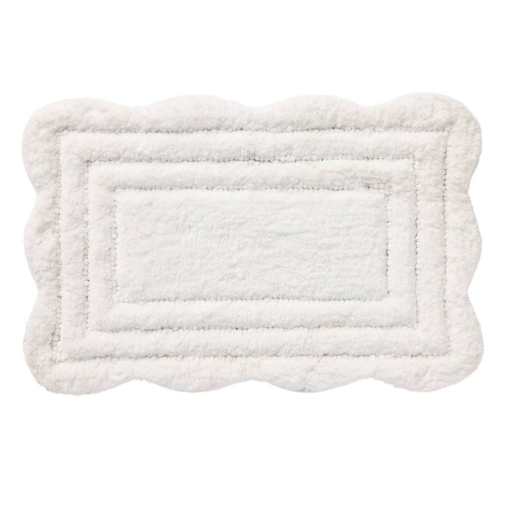 Montgomery White Bath Rug, 20x30