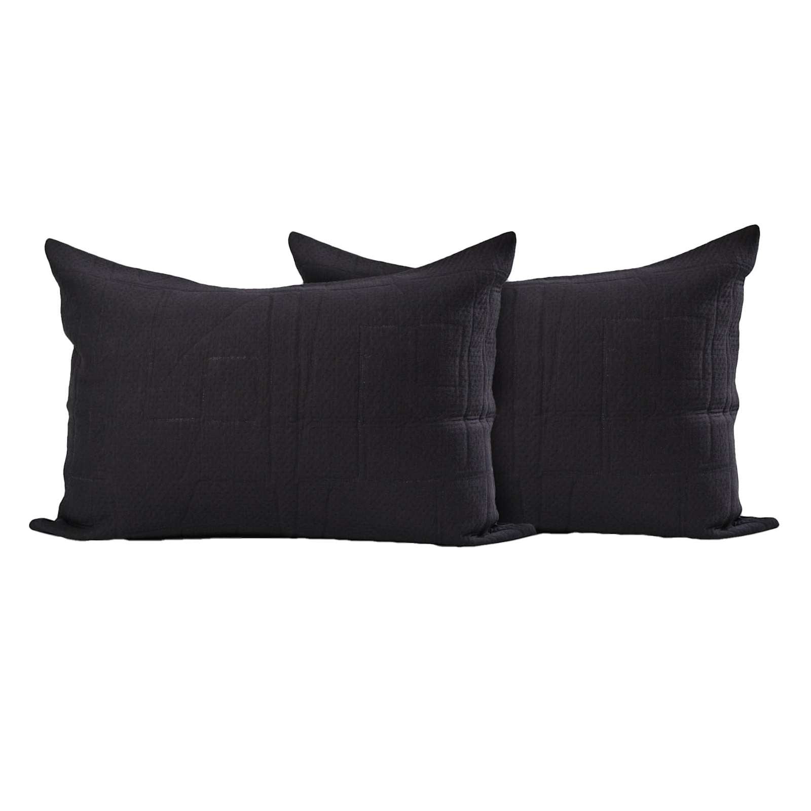 3-Piece Black Geometric Engineered Jersey Matelasse Coverlet Set, King