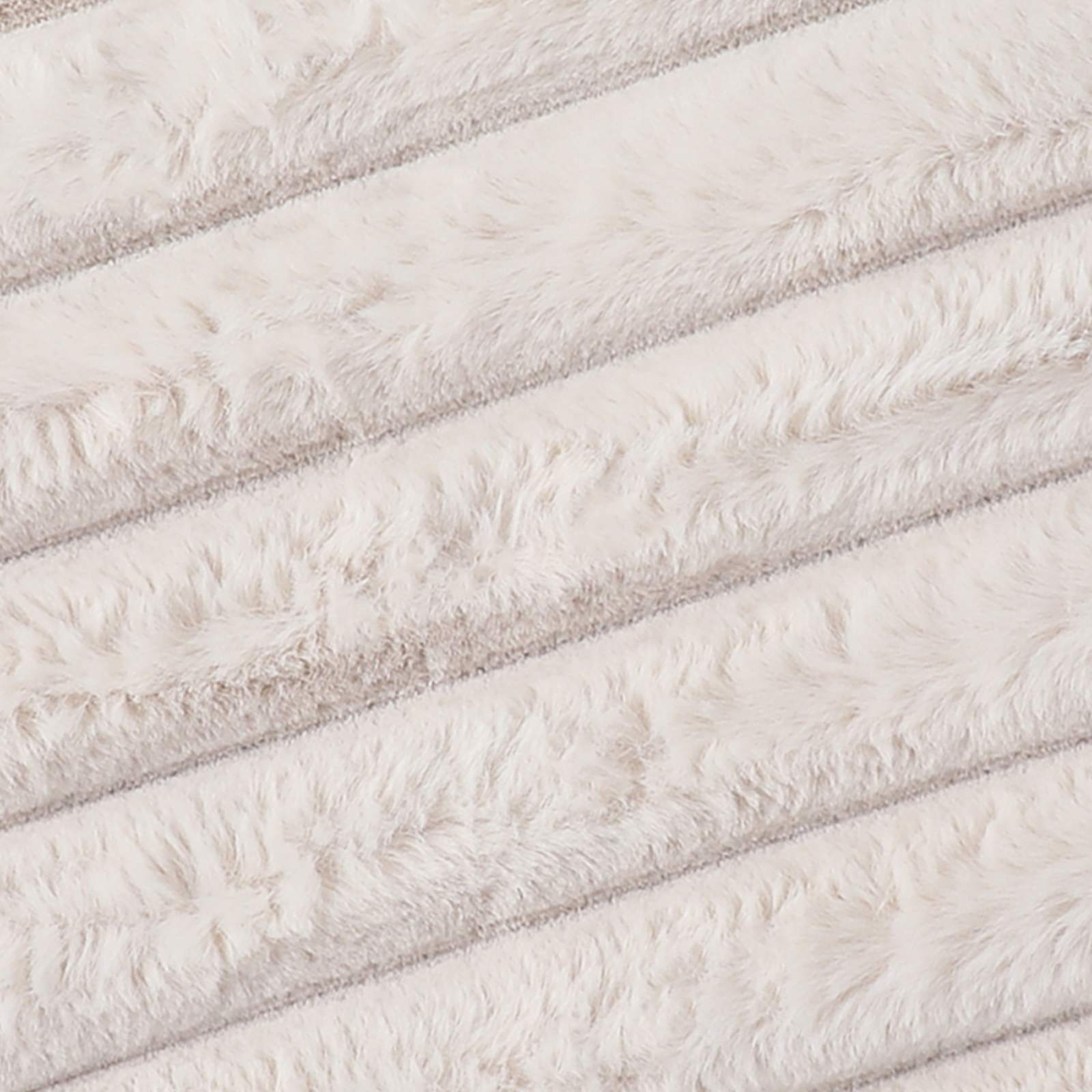 Neutral Channel Faux Fur Oversized Throw Blanket, 60x80