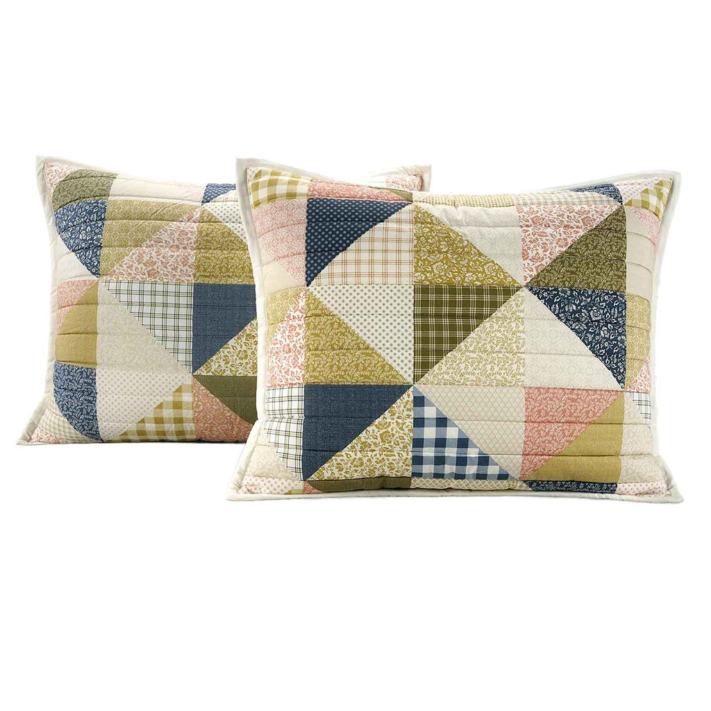 3-Piece Washed Patchwork Quilt Set, King