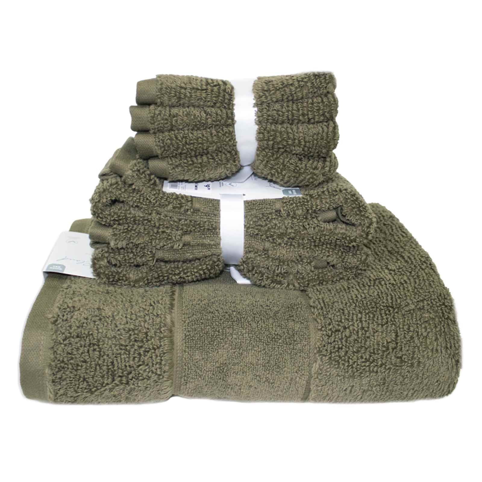 Dark Olive Cloud Bath Towel, 30x54