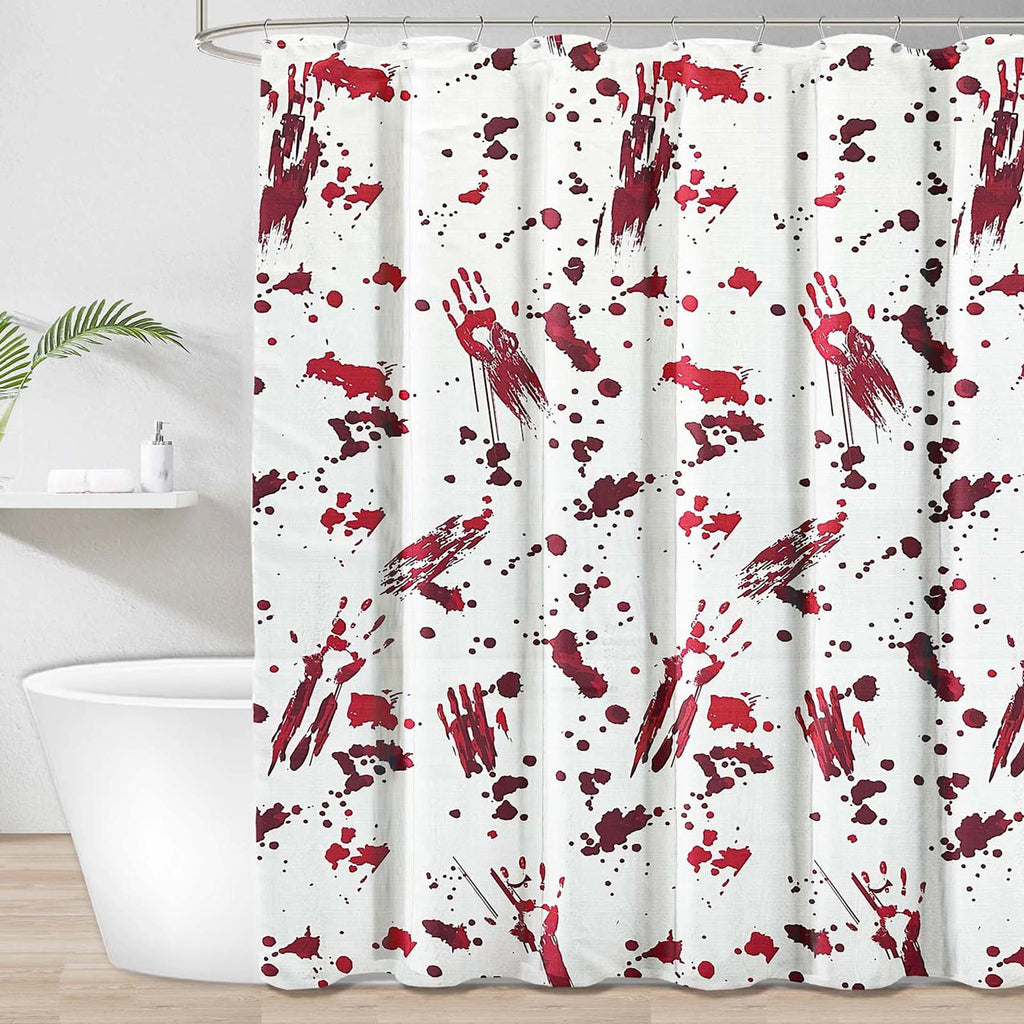 Midnight Shadows 13-Piece a Bloody Mess Bloody Shower Curtain Set